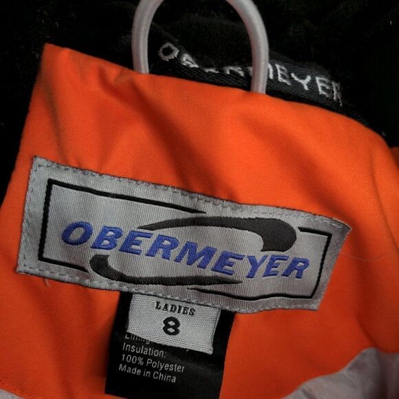 Obermeyer Women's Orange Waterproof Ski/Snow Jacket SZ 8 - Picture 3 of 8